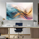 Abstract Flowing Colors Wall Art Canvas Print