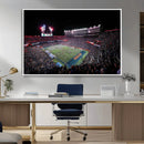 Ben Hill Griffin Stadium Night Game Triple Canvas Wall Art -