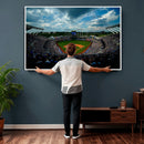3-Panel Kauffman Stadium Wall Art Print | Large Kansas City