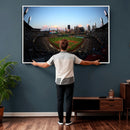 PNC Park Evening Game Triple Canvas Wall Art - Pittsburgh