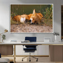 Sleeping Fox Wall Art Canvas Print, Farmhouse Wall Decor and by MyGreatCanvas | Canvas Wall Art Prints | Photo Prints & Wall Decor