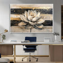 Lotus Flower Wall Art – Framed Abstract Floral Canvas by MyGreatCanvas | Canvas Wall Art Prints | Photo Prints & Wall Decor