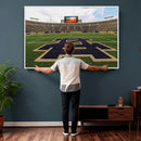 Football Stadium Wall Art – Framed Sports Field Canvas