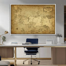 Vintage Game of Thrones Map Wall Art | Westeros and Essos