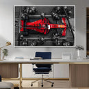 Ferrari Pit Stop Canvas Wall Art – Precision and Speed