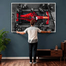 Ferrari Pit Stop Canvas Wall Art – Precision and Speed