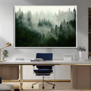 Misty Forest Wall Art – Tranquil Green Woodland Canvas by MyGreatCanvas | Canvas Wall Art Prints | Photo Prints & Wall Decor