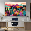 Abstract Kusama Print - Landscape Canvas Wall Art Print -