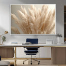 Pampas Grass Canvas Wall Art - Elegant Neutral Decor for