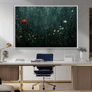Wildflower Field Framed Wall Art, Vintage Botanical