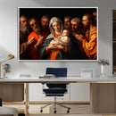 Religious Canvas Wall Art Print - Madonna and Child with