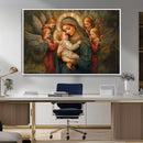 Mary Jesus Canvas Wall Art Print - Madonna and Child with