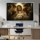 Mary Jesus Canvas Wall Art Print - Madonna and Child with