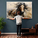 Abstract Horse Wall Art Canvas Print – Large Western