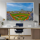 Wrigley Field Chicago Cubs Panoramic Canvas Print –