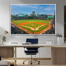Wrigley Field Chicago Cubs Panoramic Canvas Print –
