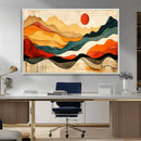 Mid Century Wall Art Print  - Abstract Woodland Print -