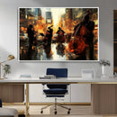 Jazz Wall Art Canvas Print – Colorful Musical Instrument