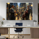 Jazz Canvas Wall Art Print – Abstract African American Music