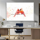 Cardinal Bird Canvas Wall Art - Male and Female Cardinal by MyGreatCanvas | Canvas Wall Art Prints | Photo Prints & Wall Decor
