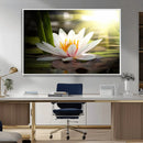 Lotus Flower Wall Art Canvas Print, Water Lily Large Wall
