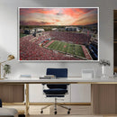 Indiana Memorial Stadium Wall Art Canvas Print, Framed