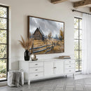 Rustic Autumn Farmhouse Wall Art Canvas Print – Serene