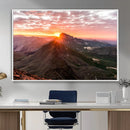 Mountain Sunrise Wall Art – Framed Alpine Ridge Canvas by MyGreatCanvas | Canvas Wall Art Prints | Photo Prints & Wall Decor