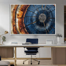 Framed Abstract Tree Ring Wall Art Print Natural Rustic Wood by MyGreatCanvas | Canvas Wall Art Prints | Photo Prints & Wall Decor