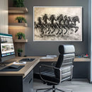 Galloping Horses Wall Art Canvas Print – Framed Wild
