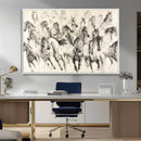 Abstract Horse Wall Art Canvas Print – Framed Horse Sketch by MyGreatCanvas | Canvas Wall Art Prints | Photo Prints & Wall Decor