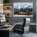 Grand Teton Park Wall Art Canvas Print – Framed Alpine Lake