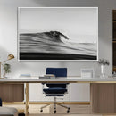 Black Wave Wall Art Canvas Print – Framed Abstract Surf by MyGreatCanvas | Canvas Wall Art Prints | Photo Prints & Wall Decor