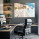 Beach Wall Art Canvas Print – Framed Coastal Seascape Summer