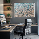 Clear Water Wall Art Canvas Print – Framed Sunlit Ocean
