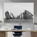 Coastal Wall Art – Framed Black White Ocean Canvas Artwork, by MyGreatCanvas | Canvas Wall Art Prints | Photo Prints & Wall Decor