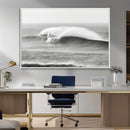 Monochrome Seascape Wall Art Canvas Print – Framed Surf Wave by MyGreatCanvas | Canvas Wall Art Prints | Photo Prints & Wall Decor