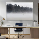Surfer Fog Wall Art Canvas Print – Framed Foggy Beach Scene by MyGreatCanvas | Canvas Wall Art Prints | Photo Prints & Wall Decor