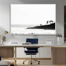 Surfer Cliffs Wall Art Canvas Print – Framed Black White by MyGreatCanvas | Canvas Wall Art Prints | Photo Prints & Wall Decor