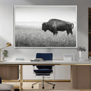 Bison Wall Art Canvas Print – Framed Rustic Wildlife Scene by MyGreatCanvas | Canvas Wall Art Prints | Photo Prints & Wall Decor