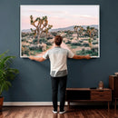 Joshua Tree Park Wall Art Canvas Print – Framed Desert Road by MyGreatCanvas | Canvas Wall Art Prints | Photo Prints & Wall Decor