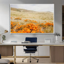 Golden Wildflowers Wall Art Canvas Print – Framed Hills by MyGreatCanvas | Canvas Wall Art Prints | Photo Prints & Wall Decor