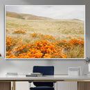 Golden Wildflowers Wall Art Canvas Print – Framed Hills by MyGreatCanvas | Canvas Wall Art Prints | Photo Prints & Wall Decor