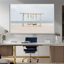 Beach Swing Wall Art Canvas Print – Framed Quiet Beach Art by MyGreatCanvas | Canvas Wall Art Prints | Photo Prints & Wall Decor