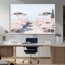 Minimalist Beach Wall Art Canvas Print – Framed Pastel Sand by MyGreatCanvas | Canvas Wall Art Prints | Photo Prints & Wall Decor
