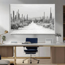 Winter Wall Art Canvas Print – Framed Cactus Path Art by MyGreatCanvas | Canvas Wall Art Prints | Photo Prints & Wall Decor