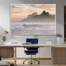 Sunset Surfing Wall Art Canvas Print – Framed Misty by MyGreatCanvas | Canvas Wall Art Prints | Photo Prints & Wall Decor