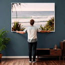 Ocean Surfer Wall Art Canvas Print – Framed Coastal Surf Art by MyGreatCanvas | Canvas Wall Art Prints | Photo Prints & Wall Decor