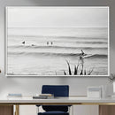 Surfer Silhouette Wall Art Canvas Print – Framed Calm Ocean by MyGreatCanvas | Canvas Wall Art Prints | Photo Prints & Wall Decor