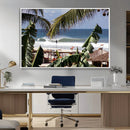 Tropical Shoreline Wall Art Canvas Print – Framed Surfer by MyGreatCanvas | Canvas Wall Art Prints | Photo Prints & Wall Decor